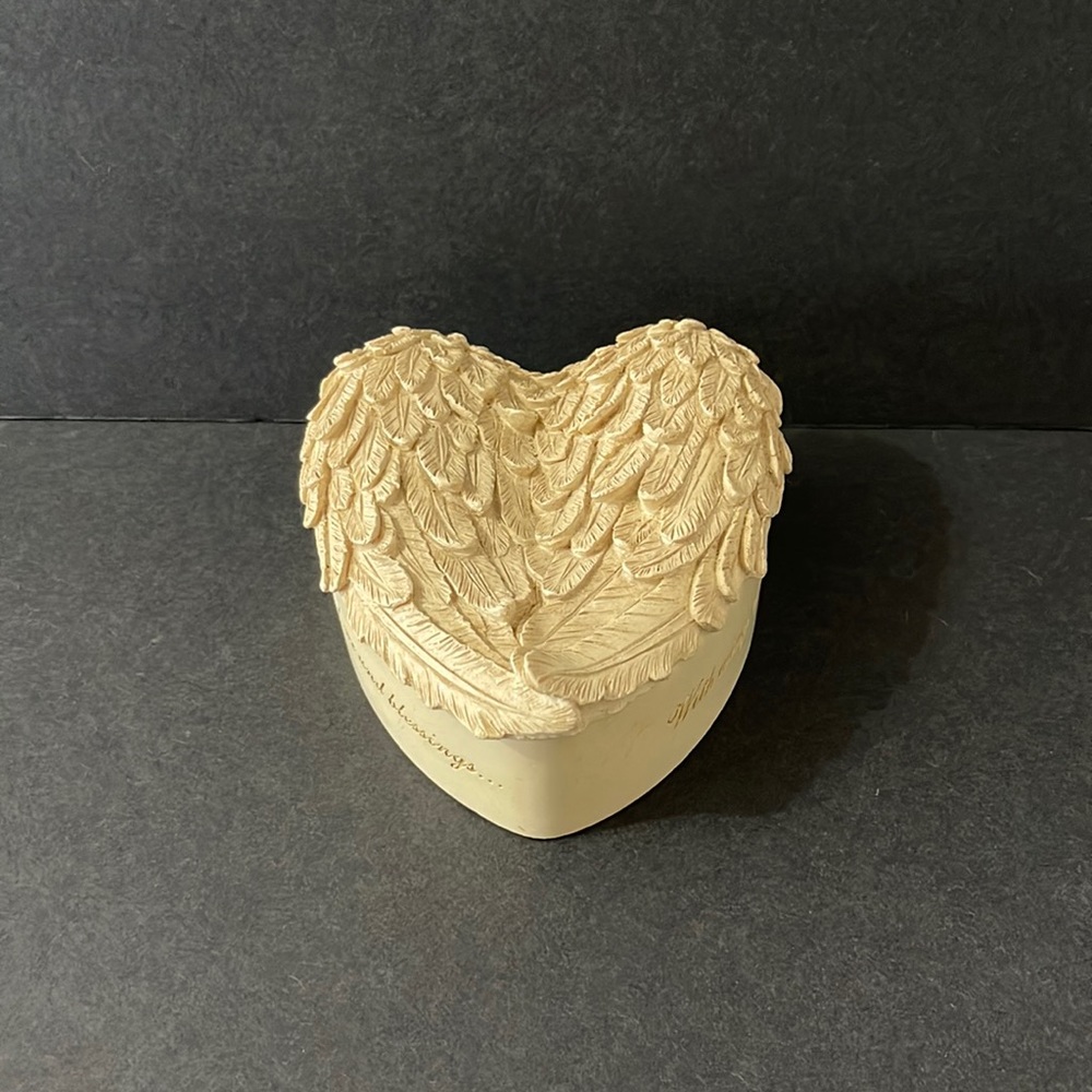ANGEL WING PRAYER TRINKET BOX